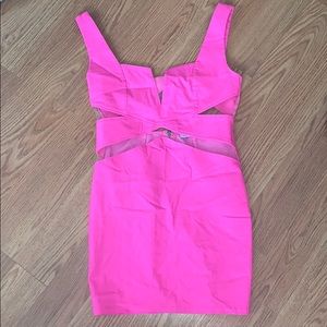 pink bodycon dress